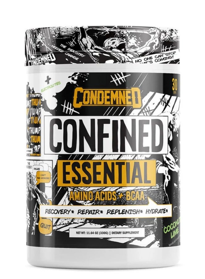 Condemned Laboratoriez CONDEMNEDLABZ CONFINED EAA + BCAA 30 SERVINGS COCONUT LIME - Image 1