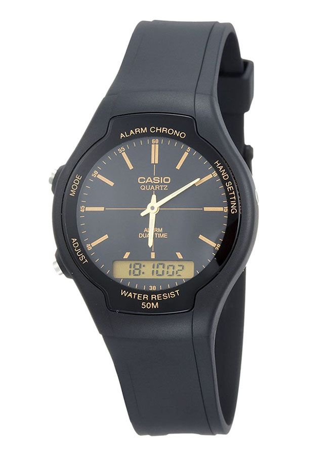 CASIO Men Combination Quartz Analog/Digital Watch AW-90H-9EVDF - Image 1