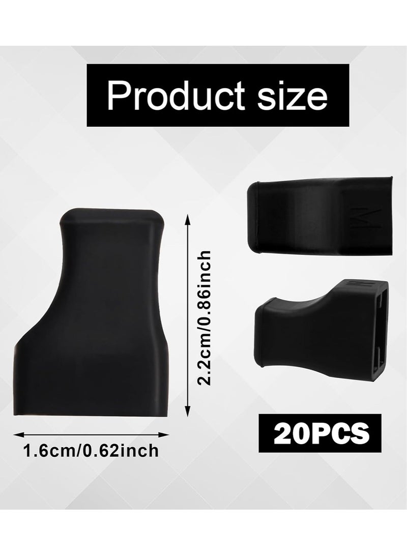 20pcs Coffee Syrup Pump Tip Cap Covers Pourer Cap Syrup Covers Black Rubber Caps Fits for Syrup Pump, Pour Dispenser, Oil Liquor Bottle, Keep Syrup Sugar Condiments Olive Clean Preserved - Image 3