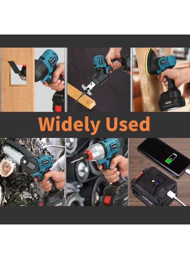 TriThardware Six-in-one 48V Brushless Power Tool Kit, Cordless Combo Kit, Multi-Functional Tool Kit,  with 1pcs 4.0 Ah Battery and Tool Boxes for DIY Projects, Homes and Gardens - Image 3