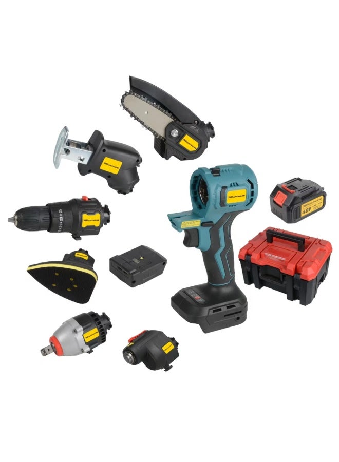 TriThardware Six-in-one 48V Brushless Power Tool Kit, Cordless Combo Kit, Multi-Functional Tool Kit,  with 1pcs 4.0 Ah Battery and Tool Boxes for DIY Projects, Homes and Gardens - Image 5