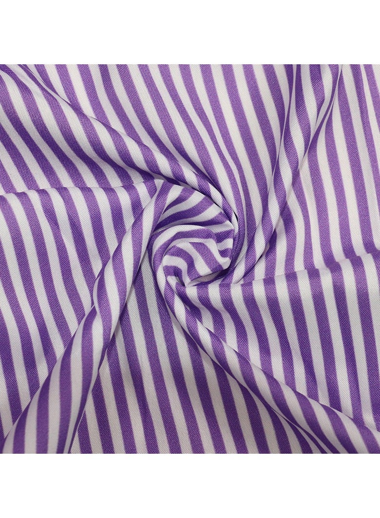 Shougu New Fashionable Striped Short Sleeved Loose Mid Length Dress  - Image 2
