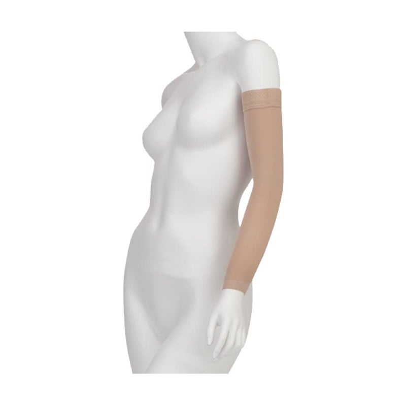 Soft 2001 2030mmhg Standard Armsleeve with Silicone Top Band for WomenBeige1 I Regular