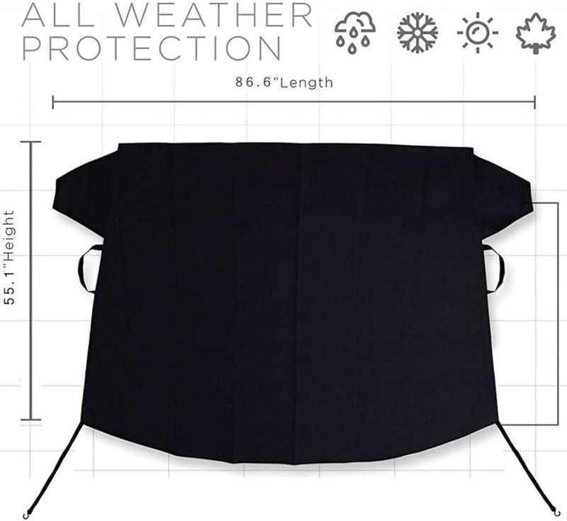 Fiat 500e 2024 2025 2026 Front Windshield Cover All Weather Sun Shade Ice Shield Size Normal - Image 3