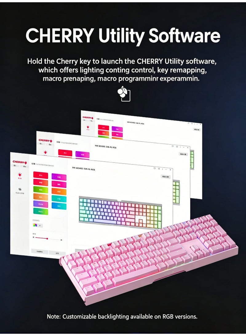 CHERRY MX3.0S Wired RGB  Mechanical Keyboard Aluminum Body  Wired 108-Key Gaming Office - Image 5