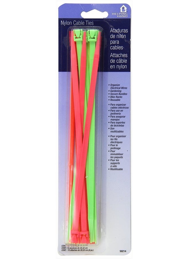 Helping Hand FQ50214 Cable Ties 8" Quick Release 15  - Image 1