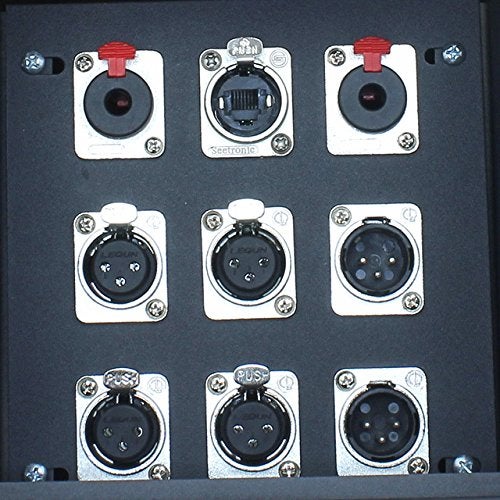 MCSPROAUDIO Recessed Floor Stage Box: 4 XLR Female, 2 XLR Male, 2 1/4" TRS and 1 CAT5 - Prewired - Image 3