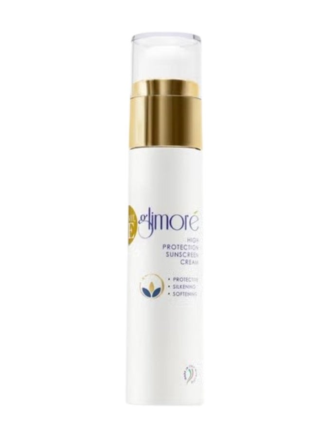 Glimore Sunscreen SPF 50 – 50 ml – Broad-Spectrum UVA/UVB Protection – Invisible, Non-Greasy, Zero White Cast – Soothing Calendula & Aloe – Lightweight Daily Face & Body Cream – Under-Makeup Friendly - Image 1
