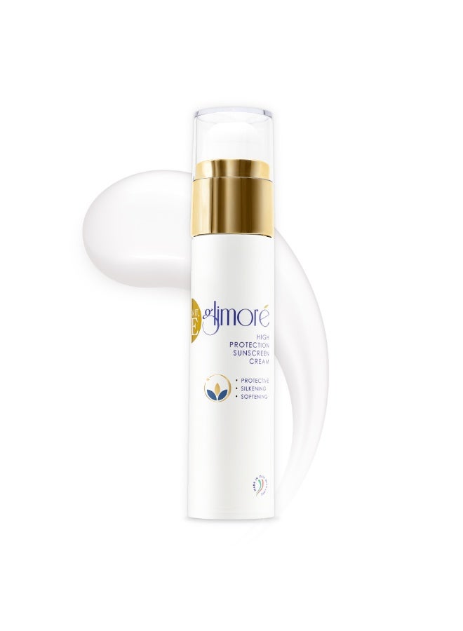 Glimore Sunscreen SPF 50 – 50 ml – Broad-Spectrum UVA/UVB Protection – Invisible, Non-Greasy, Zero White Cast – Soothing Calendula & Aloe – Lightweight Daily Face & Body Cream – Under-Makeup Friendly - Image 1
