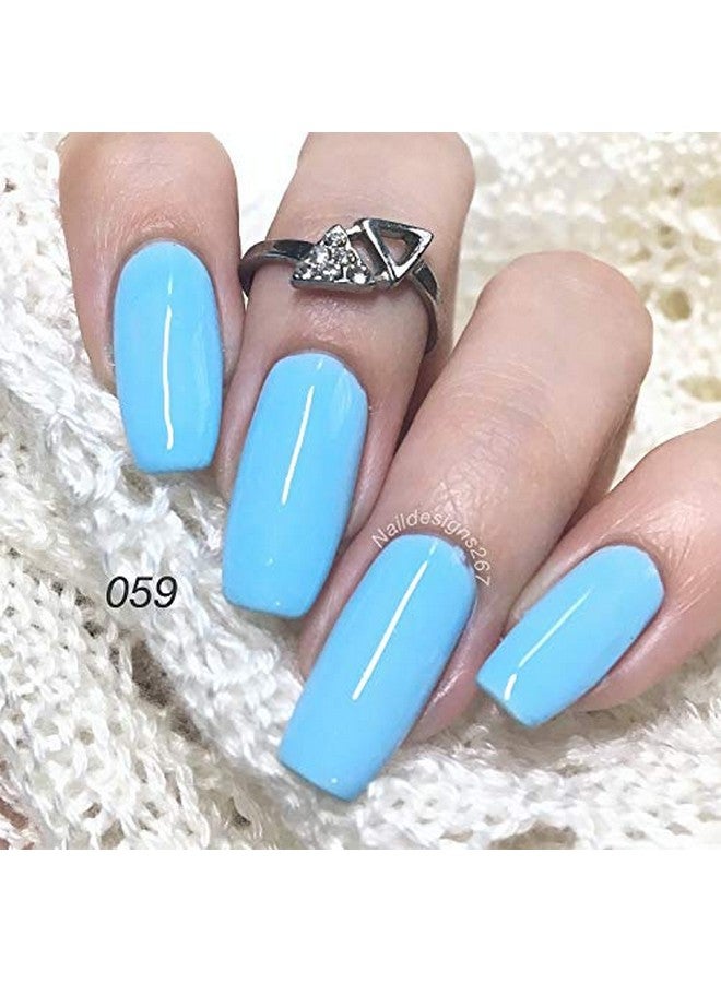 آيميلي طلاء أظافر جل Soak Off UV Led Neon Blue Neon Blue Baby Blue (059) 10 مل - Image 2