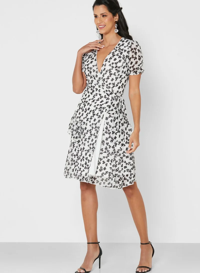 ELLA Printed Wrap Dress
