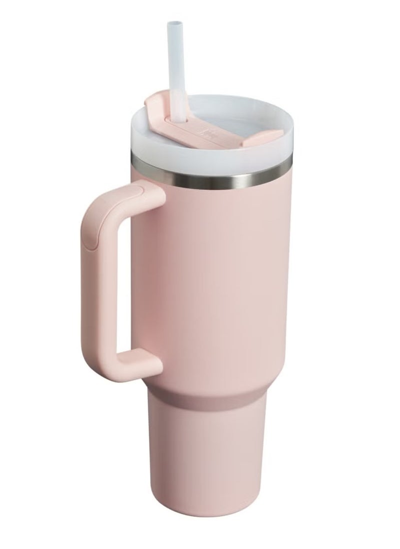 Stanley - H2.0 FlowState Stainless Steel Vacuum Insulated Tumbler with Lid and Straw, 30 oz Bloom – Ideal for Water, Iced Tea, Coffee, Smoothies, and More - Image 1