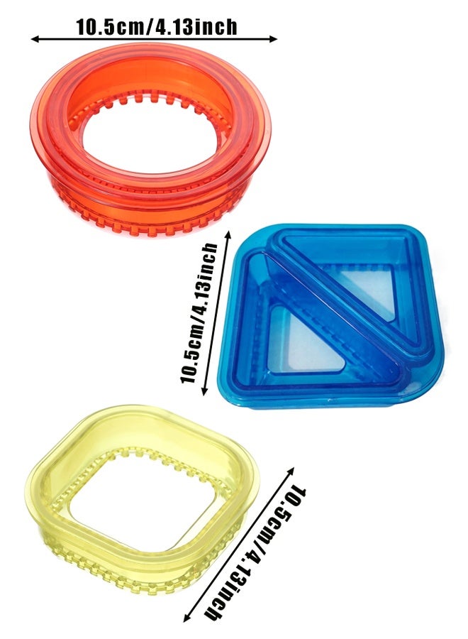 Sandwich Cutter and Sealer - Cut and Seal - Lunch Box and Bento Box - Boys, Girls, Kids Lunch - Triangle, Circle, Square - Image 2