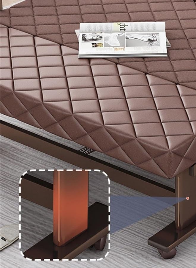 NKX Modern Upholstered Platform Bed Frame  Multiple Size Options 120 cm width and 192 cm lenght and Height 30 cm  - Image 3