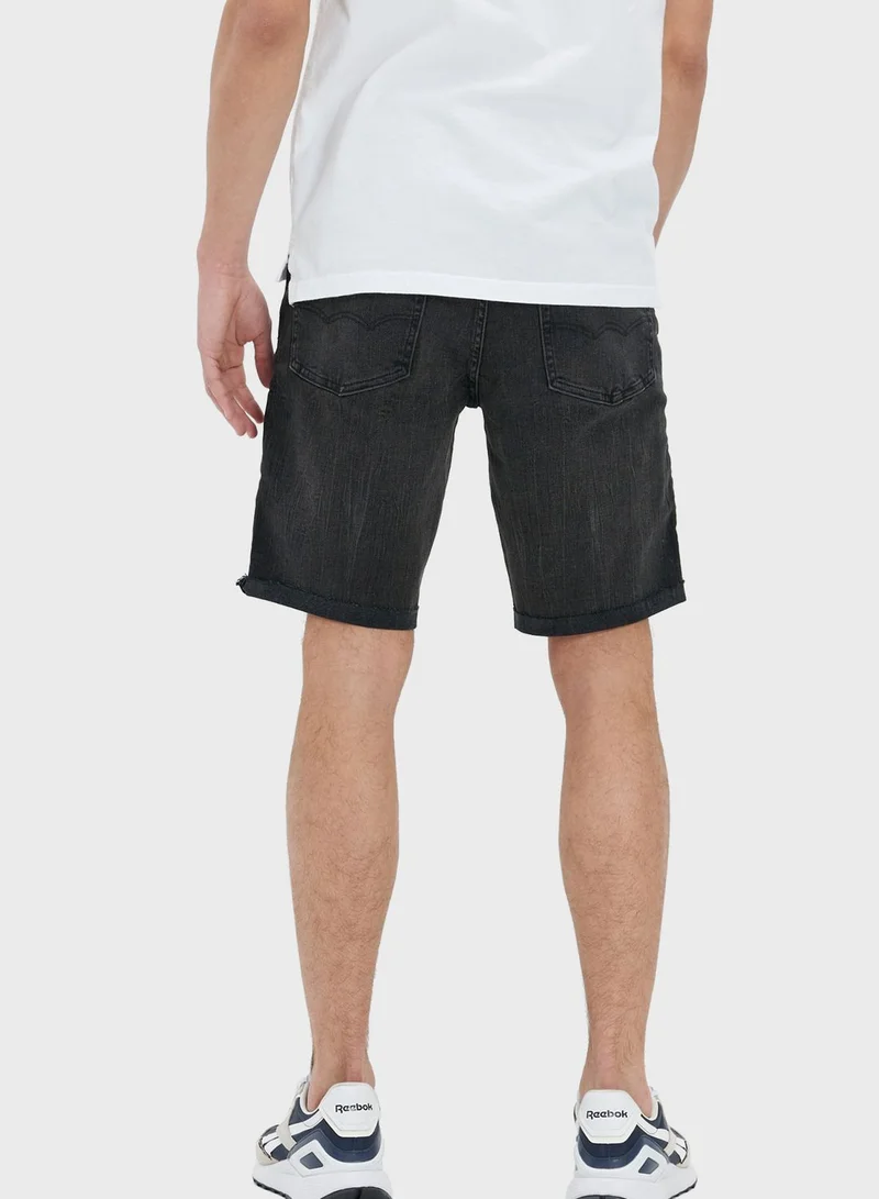 American Eagle Rinse Wash Denim Shorts