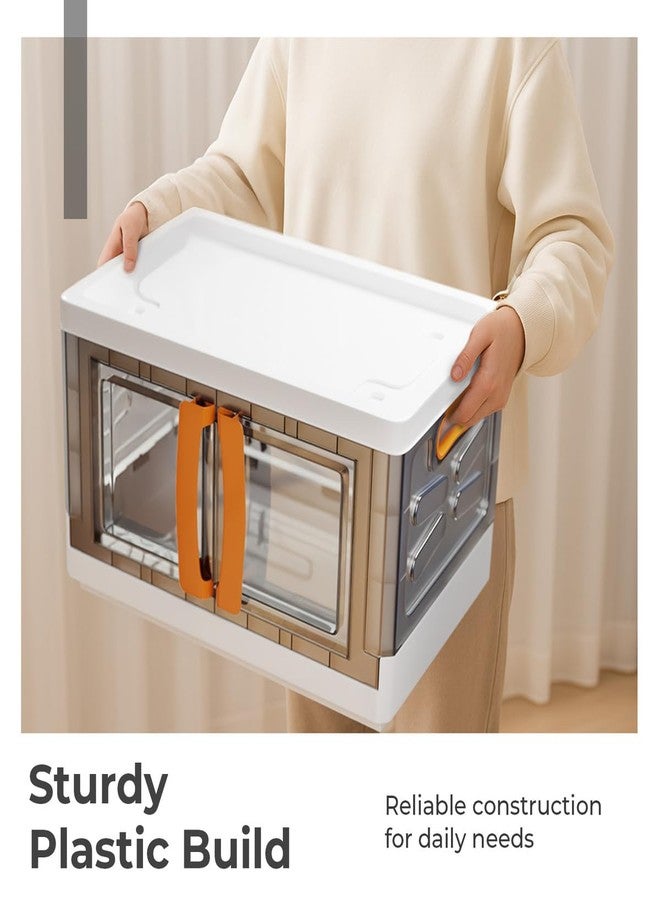 Lifelong Foldable Storage Organizer Box with Handle & Clear Door | Multipurpose Closet Storage Bin for Clothes, Toys, Books & Daily Essentials | Durable Foldable Storage Box for Home & Office - Image 2