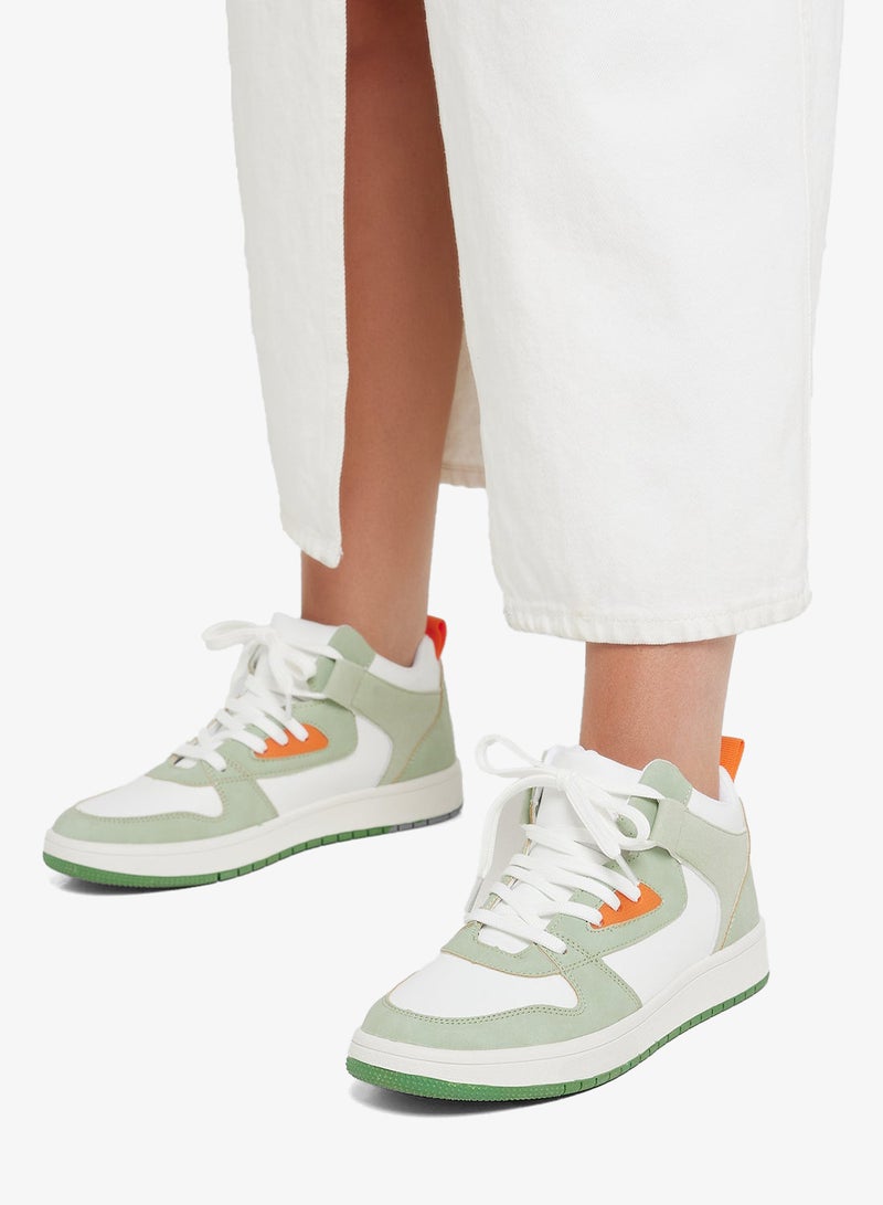 Ginger Color Block High Top Sneakers - Image 5
