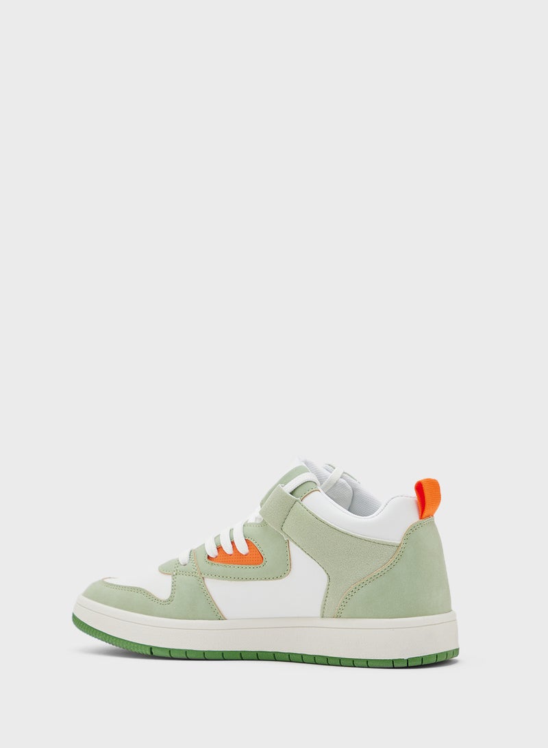 Ginger Color Block High Top Sneakers  - Image 2