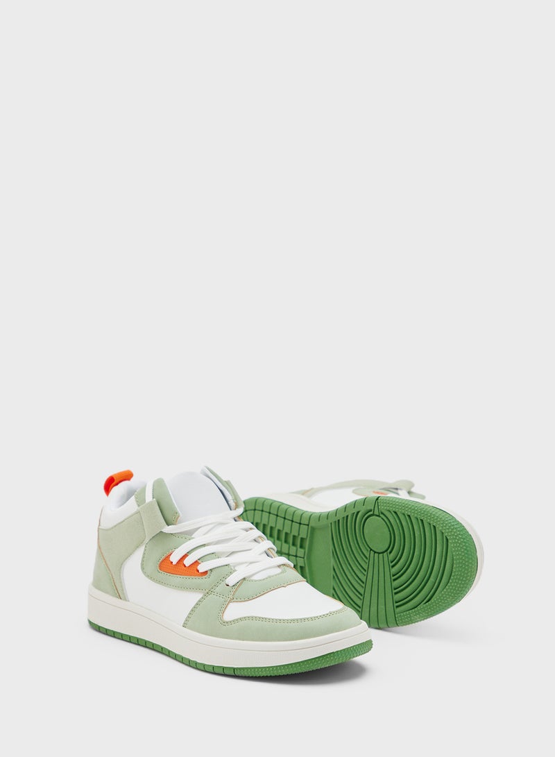 Ginger Color Block High Top Sneakers  - Image 3