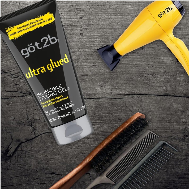 Daily wear upgraded resistant material Got2B Ultra Glued Invincible Styling Gel, 6Oz (170Ml) Precision made - Image 4