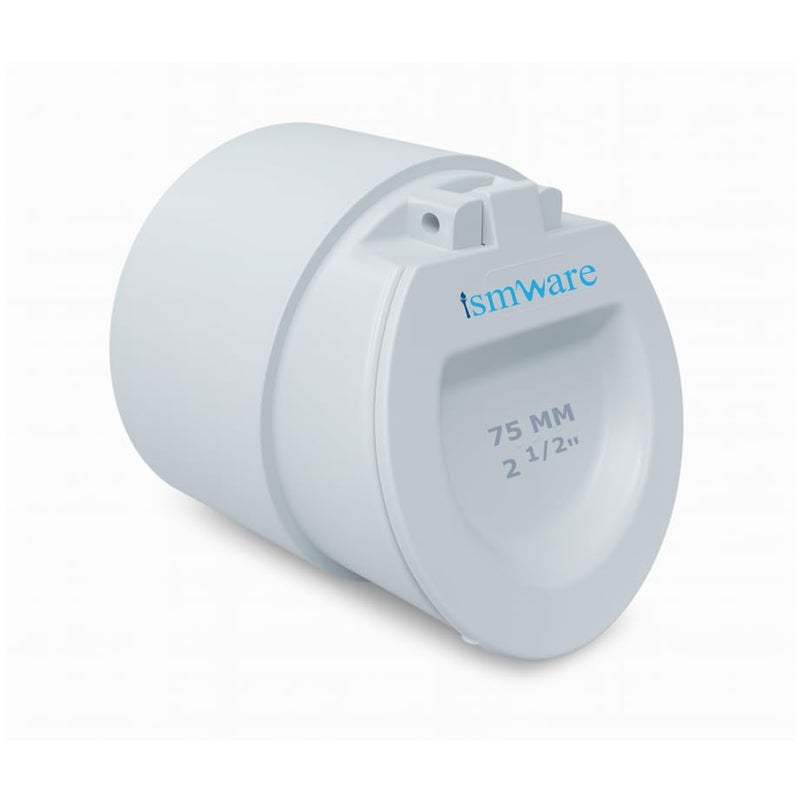 ISMWARE PVC SWR Pipe Non-Return Valve, Prevent from Rats, Pests and Other Reptiles, Anti-Pest, Anti-Rat & Reptile Blocker, Anti-Pest Drain Cover, Pack of 1 (75mm-2.1/2Inch) - Image 1
