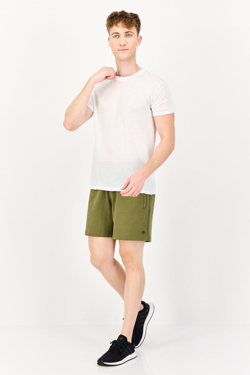 adidas Originals Men Sportswear Fit Outdoor Shorts, Olive  - Image 4