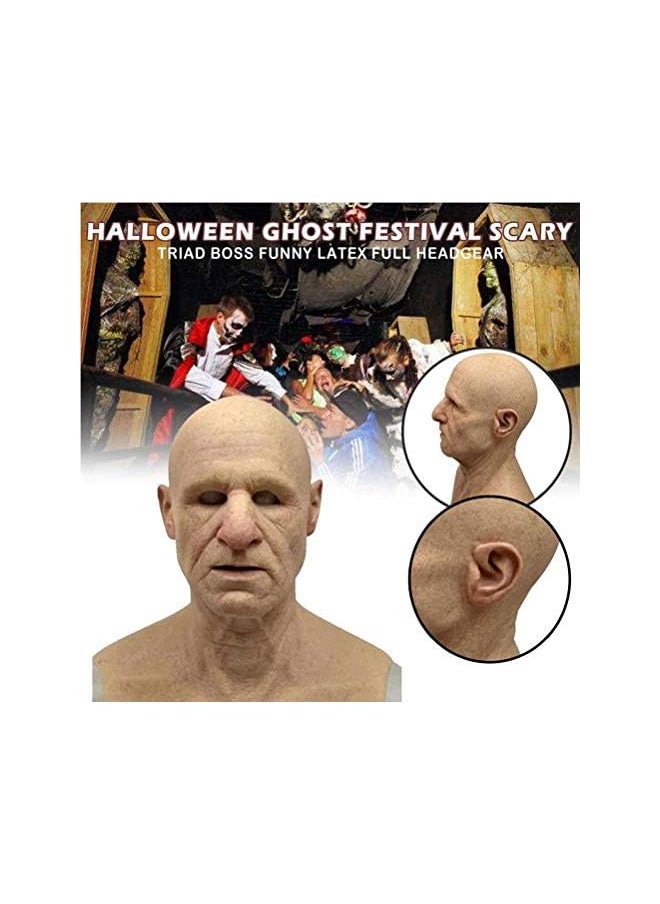 The Bros Halloween Latex Face Mask Halloween Costume Mask for Masks, Realistic  - Image 4