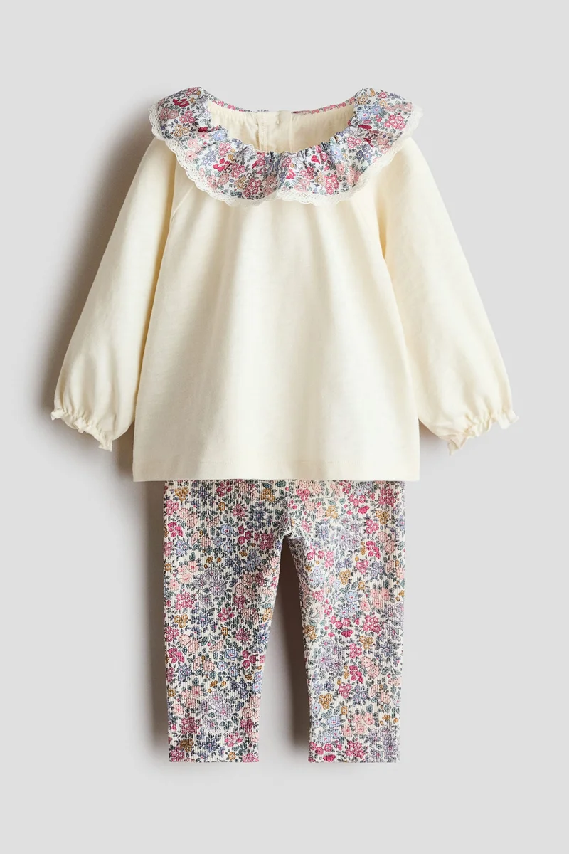 H&M 2-piece cotton jersey set