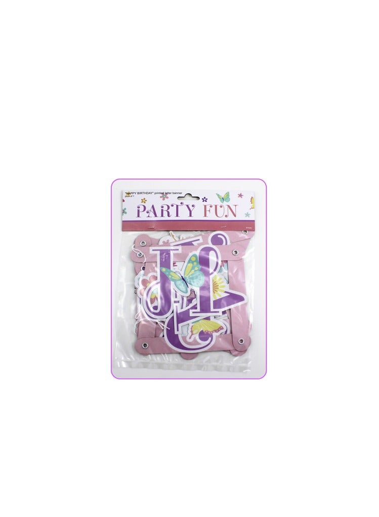 PARTY FUN Happy Birthday Printed Letter Banner, Add Festive Flair to Your Celebrations  - Image 3