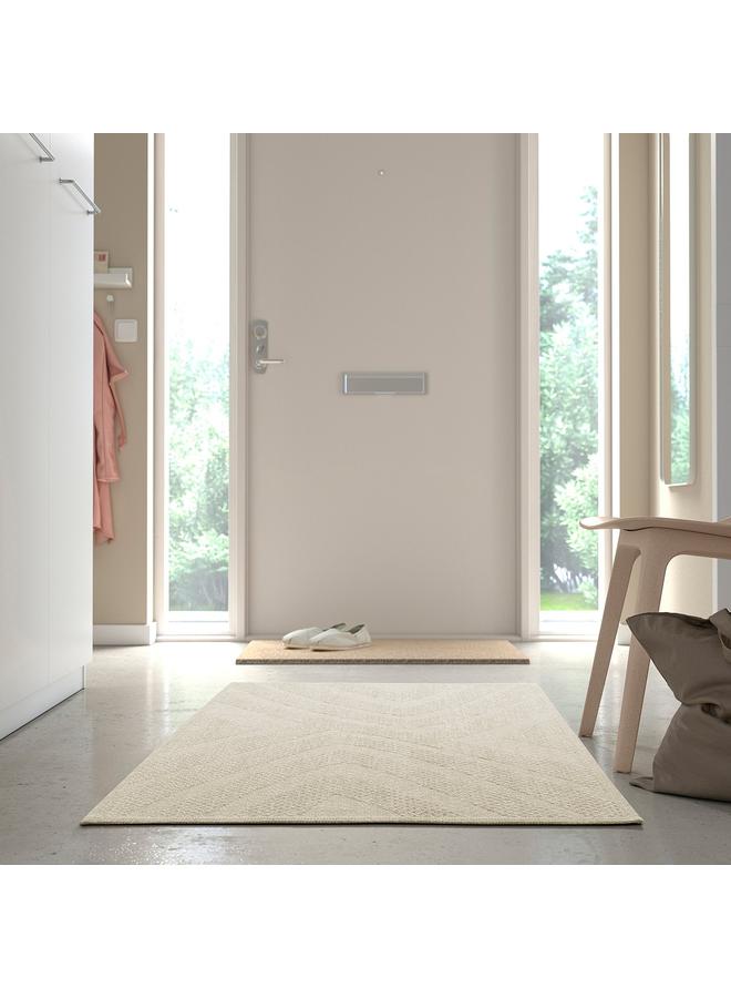 erorex Rug flatwoven, in/outdoor, beige/mélange, 80x200 cm - Image 2