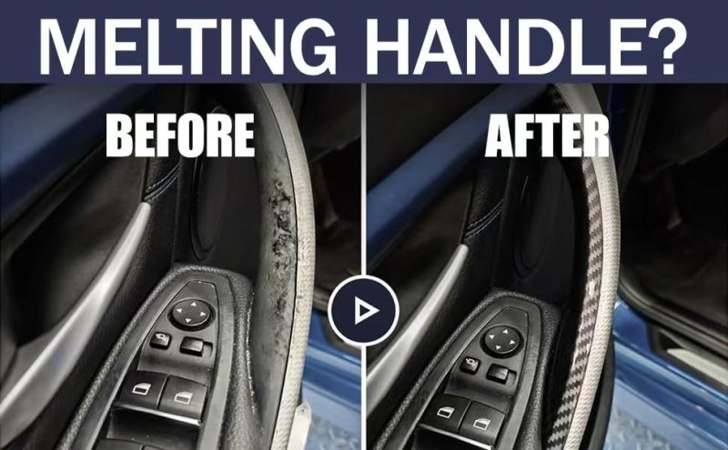 Interior Door Handle Trim: 2-Piece Black ABS Matte Finish - Direct Replacement Scratch-resistant Uv-resistant for Bmw 3 Series (F30, F31, F34, F80) 2012-2018 And 4 Series (F32, F33, F36, F82, F83) 201 - Image 3
