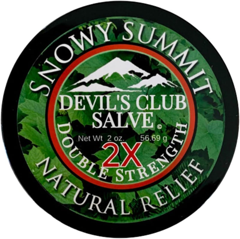 snowy summit مرهم نادي الشياطين 2X  مصنوع يدويًا  طبيعي بالكامل  بتركيز مزدوج  مرهم عضلي برائحة خفيفة  سريع الامتصاص  مرهم عشبي بمكونات ألاسكية  2X قوة للفعالية - Image 1