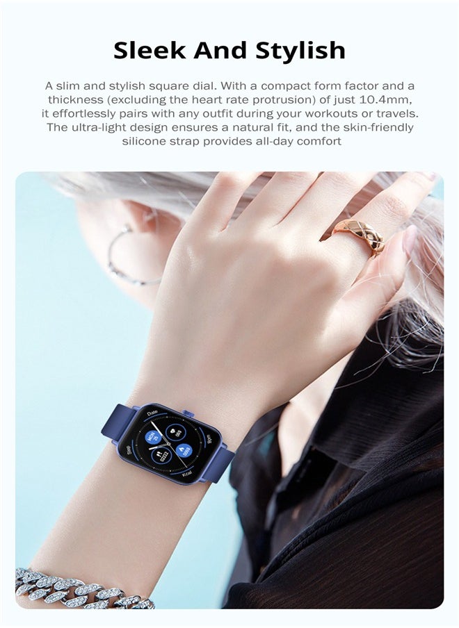 ColMi Smart Watch for Men Women, 1.9" HD Fitness Tracker with Answer/Make Calls, Heart Rate/Blood Oxygen/Sleep Monitor, Pedometer, Calories, 100+ Sports Mode, IP68 Waterproof Fitness Watch for Android iOS  - Image 5