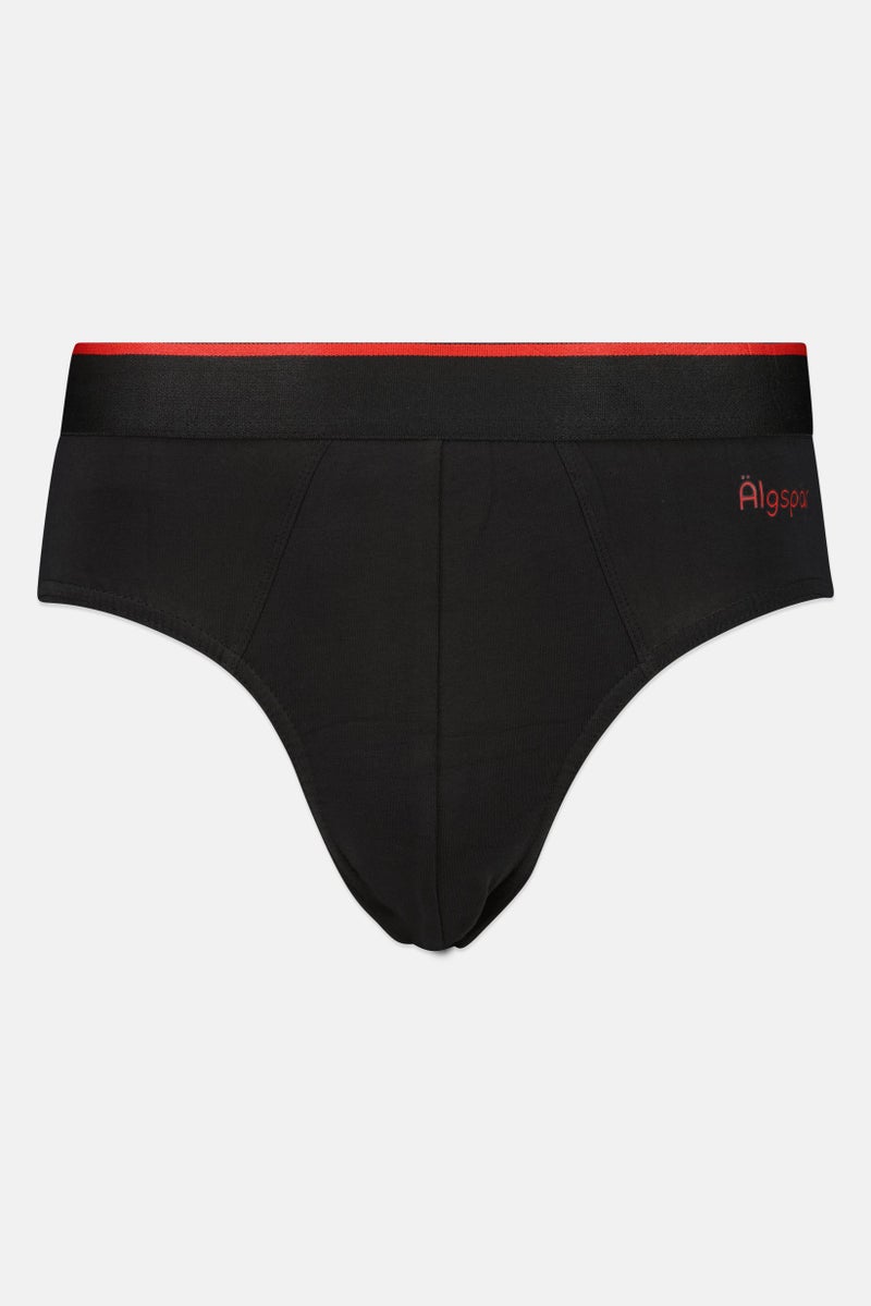 Algspar Men 3 Pieces Plain Briefs, Multicolor - Image 4