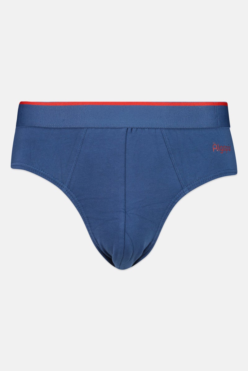 Algspar Men 3 Pieces Plain Briefs, Multicolor - Image 3