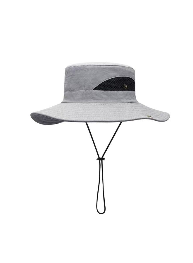 قبعة شمس للرجال والنساء، حماية من الأشعة فوق البنفسجية، قبعة للمشي لمسافات طويلة، قبعة صيد قابلة للطي في الهواء الطلق - Image 1