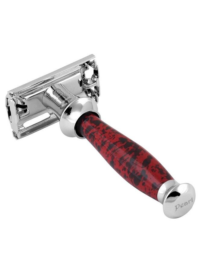 PEARL - Shaving Butterfly Safety Razor For Men Reusable Ecofriendly Twist To Open Shaving Razor For Men Premium Single Blade Razor For Men Razor Classic & Traditional Shaving Kit For Men Men - Image 1
