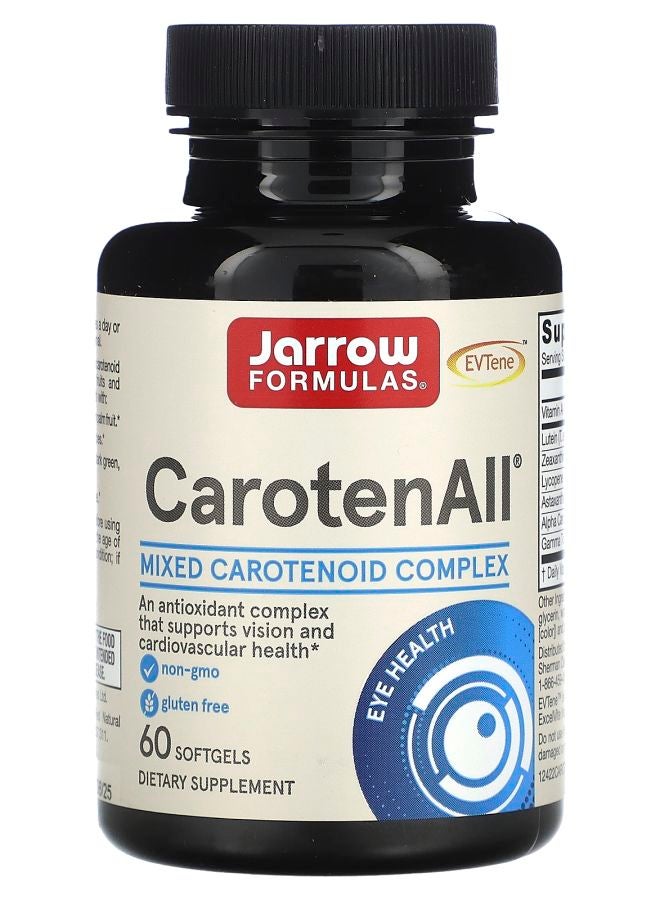 jarrow formulas CarotenAll Mixed Carotenoids Complex 60 Softgels