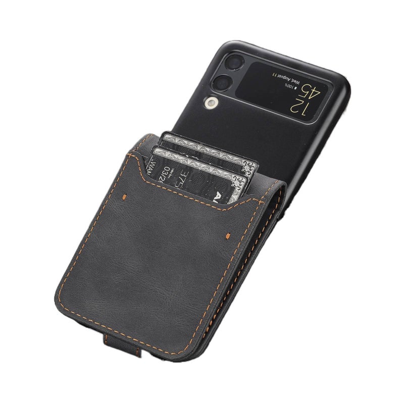 Leather Case Protective Phone , Cover for Samsung Galaxy Z Flip 6 , Texture , , Full Coverage for Daily Use - Image 4