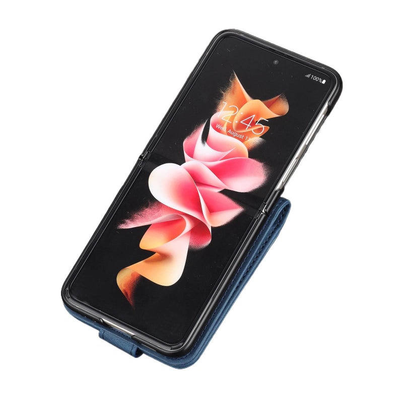 Leather Case Protective Phone , Cover for Samsung Galaxy Z Flip 6 , Texture , , Full Coverage for Daily Use - Image 5