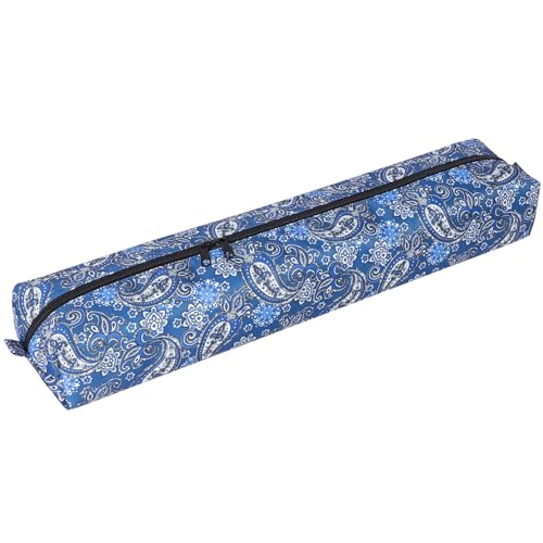 GUSTARIA Empty Mahjong Tile Bag Suitable for 12 30mm Standard Size 166 American Mahjong Tiles Thickened Blue Printed BagCase Only - Image 1