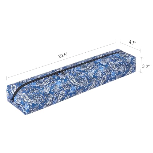 GUSTARIA Empty Mahjong Tile Bag Suitable for 12 30mm Standard Size 166 American Mahjong Tiles Thickened Blue Printed BagCase Only - Image 5