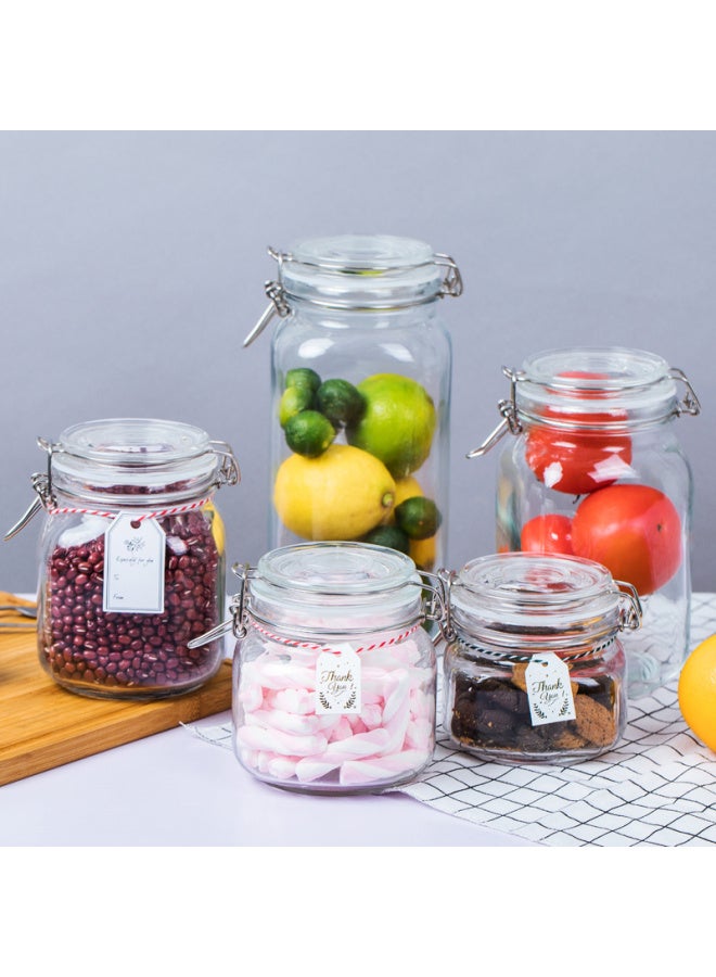 Scybe Glass Sealed Jar Pickling Container Pickle Jar Glass Jar Glass Bottle Sge 1000ml+1500ml - Image 4