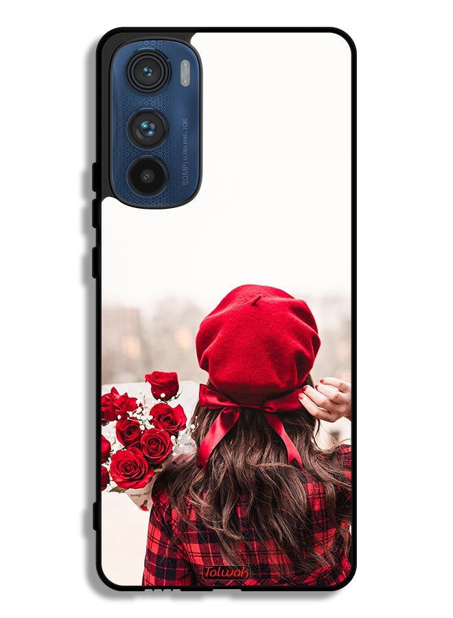 Tolwak Motorola Edge 30 Protective Case Cover Holding Flowers - Image 1