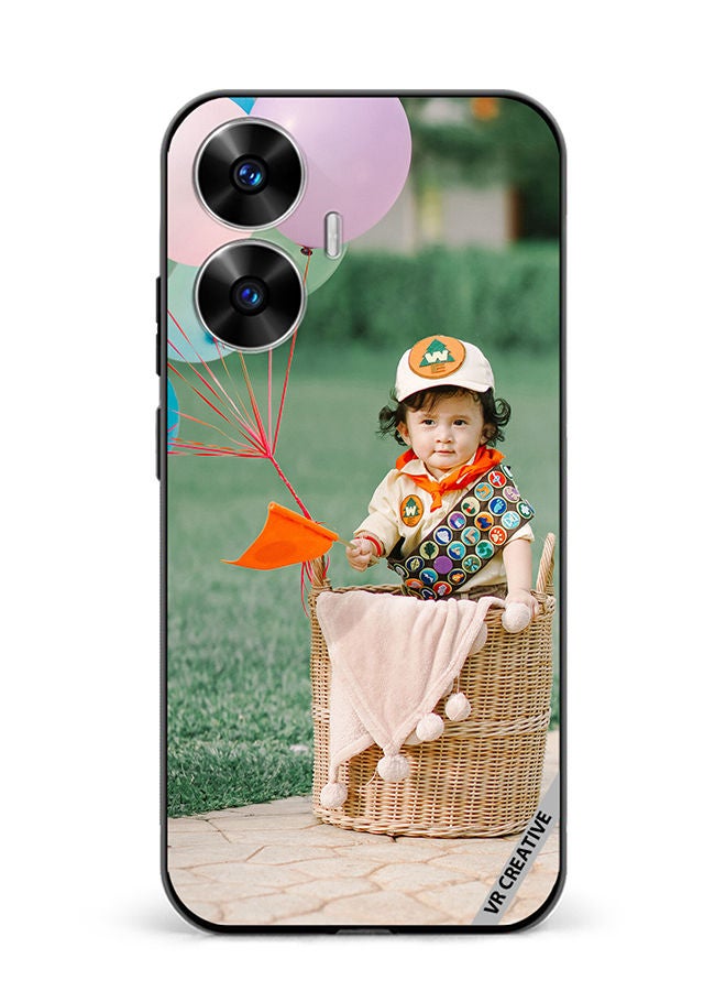 VR CREATIVE Protective Case Cover For Realme C55 Boy In Basket Design Multicolour - Image 1