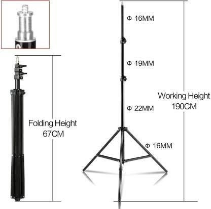 ADZOY 6 Modes 10" LED Soft Light Panel Kit | 7 Foot Metal Tripod Stand | Collar Mic for Studio Photography/Video Recording/Baking/Calligraphy | PL-26 | Remote Control | Continues Light - Image 3