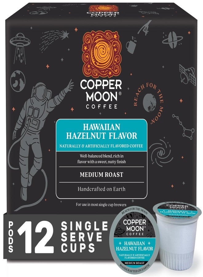 Copper Moon Single Serve Coffee Pods for Keurig K Cup Brewers (Hawaiian Hazelnut - Medium Roast) 12 Count - Image 1