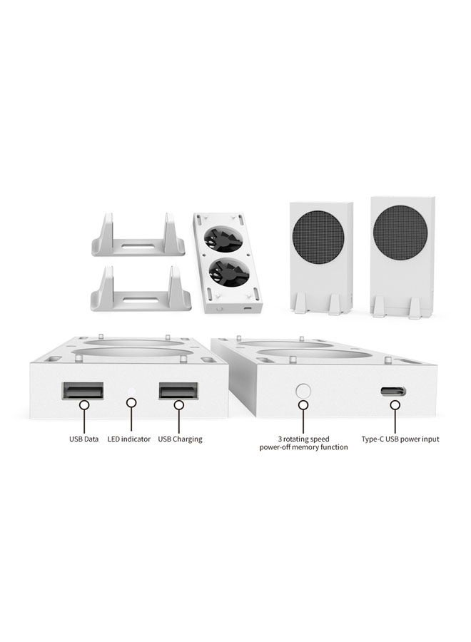 general Xbox Series S Vertical Cooling Rack, 3-Speed Vertical Cooling Rack Bracket External Cooler, XSS Console Cooling Base Bracket - Image 5