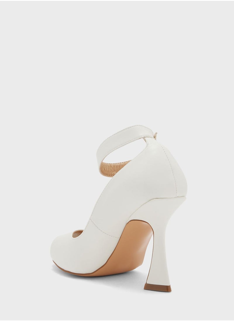 Ella Limited Edition - Ankle Strap Peep Toe Pump - Image 1