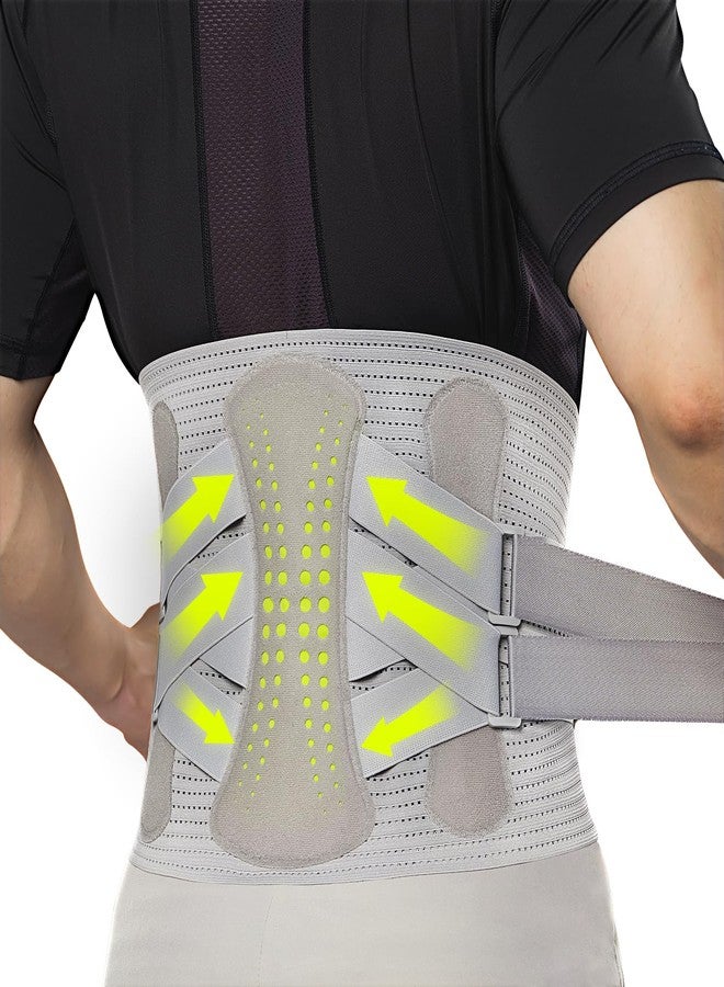 آوفت حزام دعم الظهر aoFIT للرجال، لتخفيف آلام أسفل الظهر لدى النساء، مع دعم بيوكيميائي شامل 360 درجة بدون حمالات. حزام دعم الظهر مصنوع من قماش ناعم يسمح بمرور الهواء، يدعم منطقة أسفل الظهر لعلاج الانزلاق الغضروفي وعرق النسا. - Image 1